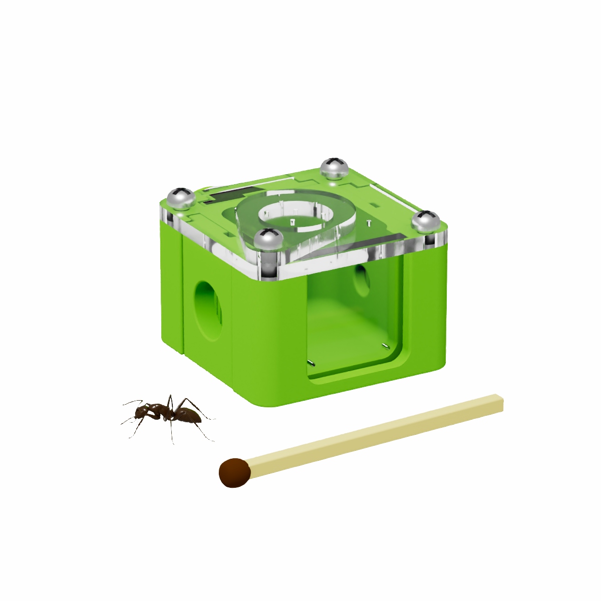 Arena pequena para incubadora 30x30x18 mm com 3 entradas